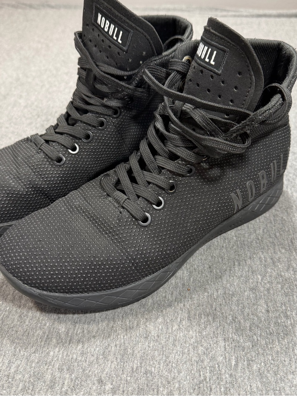 NOBULL Outwork High Top Sneakers Trainer Mens 6 Black Lifting CrossFit
